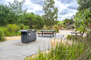 Christie electric public barbecue installed for Melbourne City Council, 2019